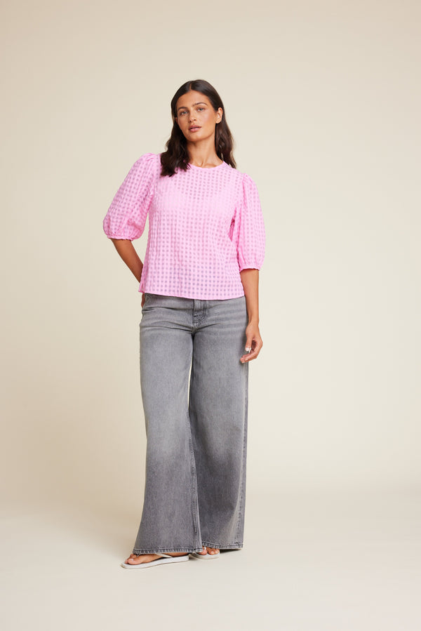 Line Of Oslo Isabel Bubble Top Top Pink 002