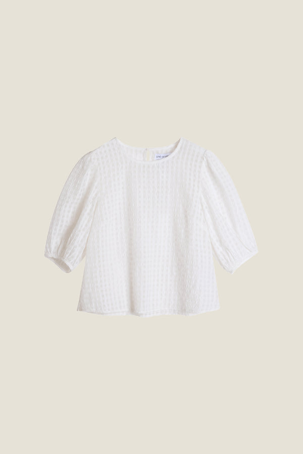 Line Of Oslo Isabel Bubble Top Top White 001