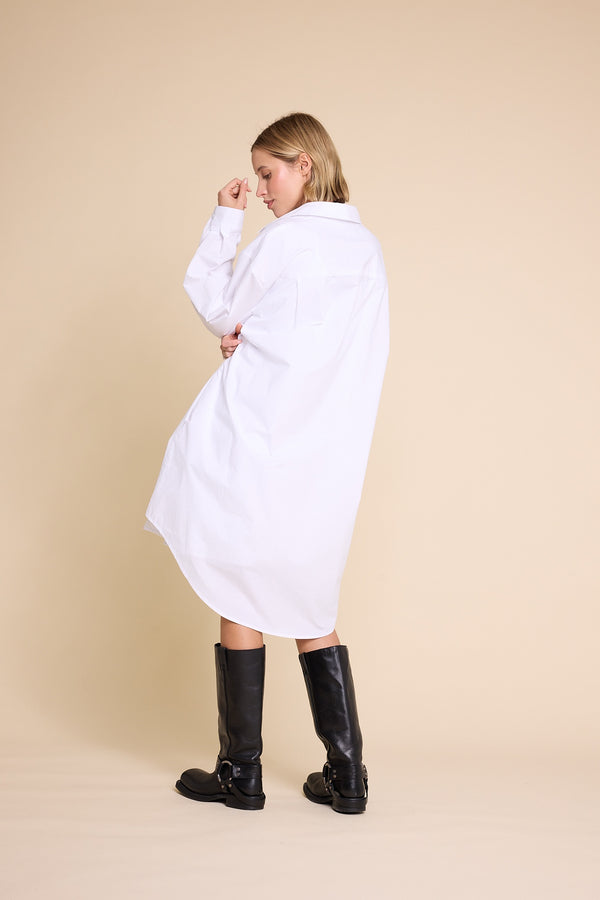 Line Of Oslo Jamie Solid Shirt Blouse White 001
