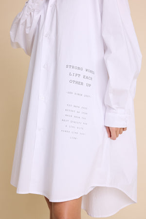 Line Of Oslo Jamie Solid Shirt Blouse White 001