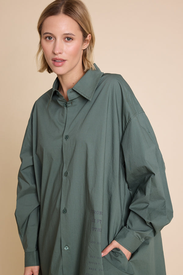 Line Of Oslo Jamie Solid Shirt Blouse Army 119