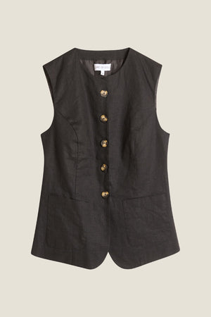 Line Of Oslo Julianne Vest Vest Black 097