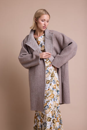Line Of Oslo Kelly Tweed Kåpe Jacket Camel 061