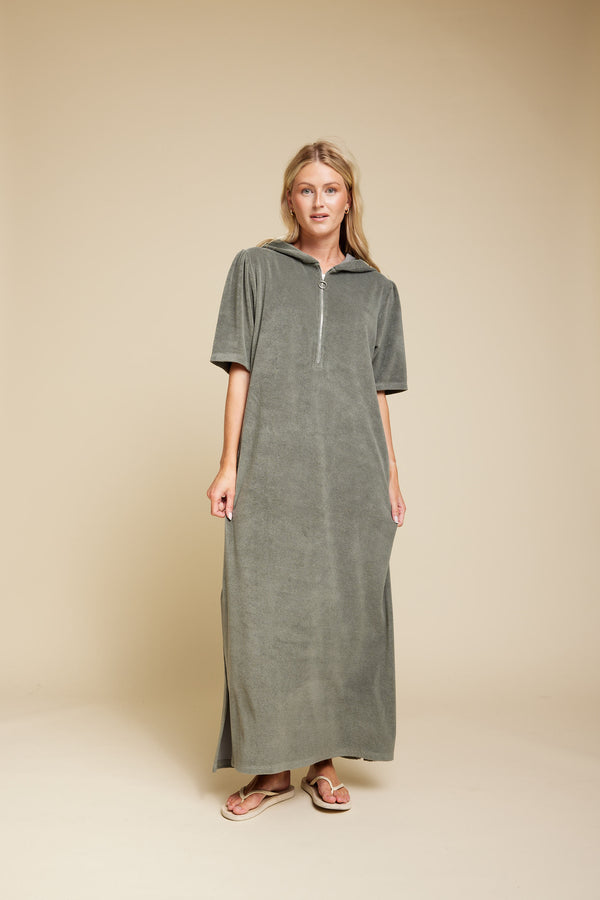 Line Of Oslo Kiss Terry Dress Dress Army 119