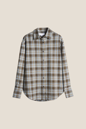 Line Of Oslo Line of Oslo Krista Check Shirt Blouse Blue 066