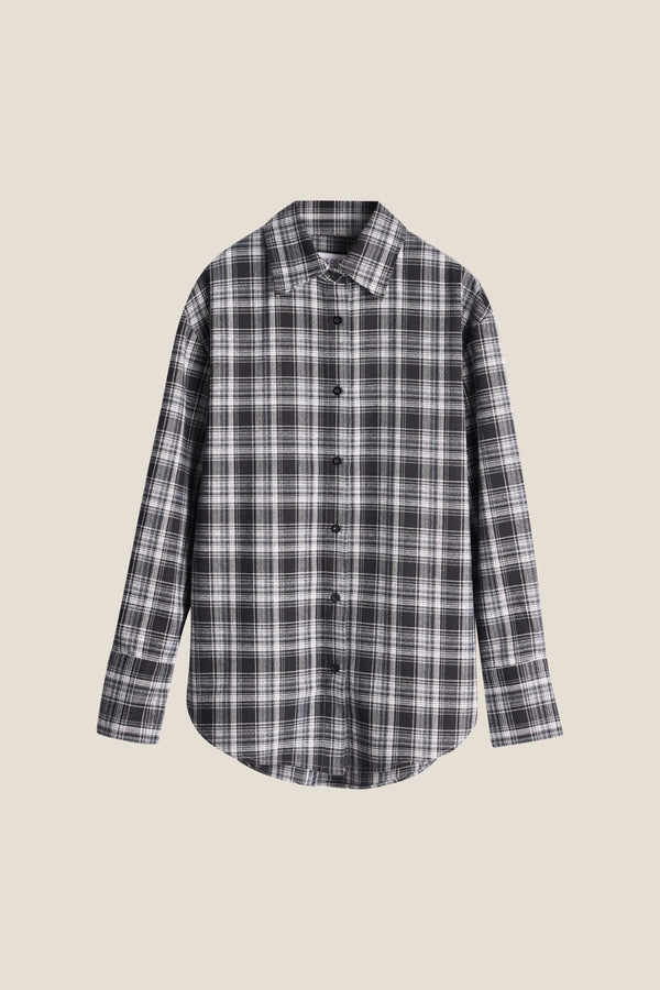 Line Of Oslo Krista Check Skjorte Blouse Black 097