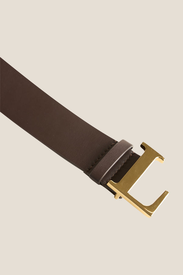 Line Of Oslo L-Belt Accessorie Brown w/gold