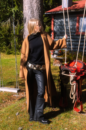 Line Of Oslo Las Vegas Leather Leather pant Black 097