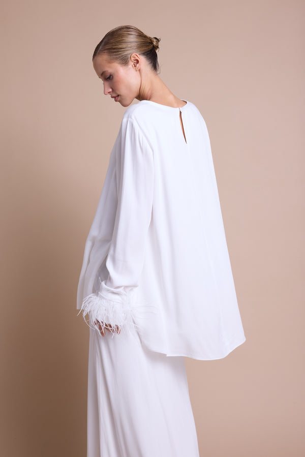 Line Of Oslo Lennox Topp Dress Creme 091