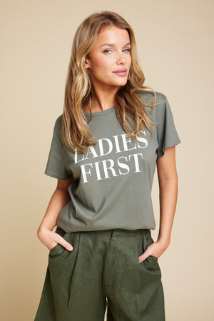 Line Of Oslo Life Ladies T-shirt T-shirt Army 119