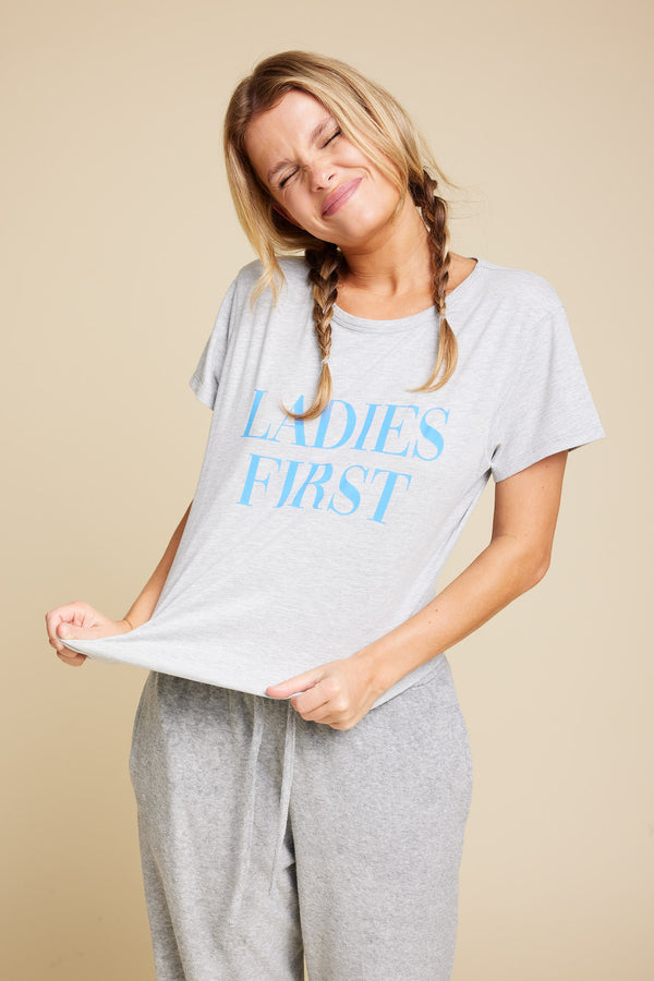 Line Of Oslo Life Ladies T-shirt T-shirt Grey Melange 006