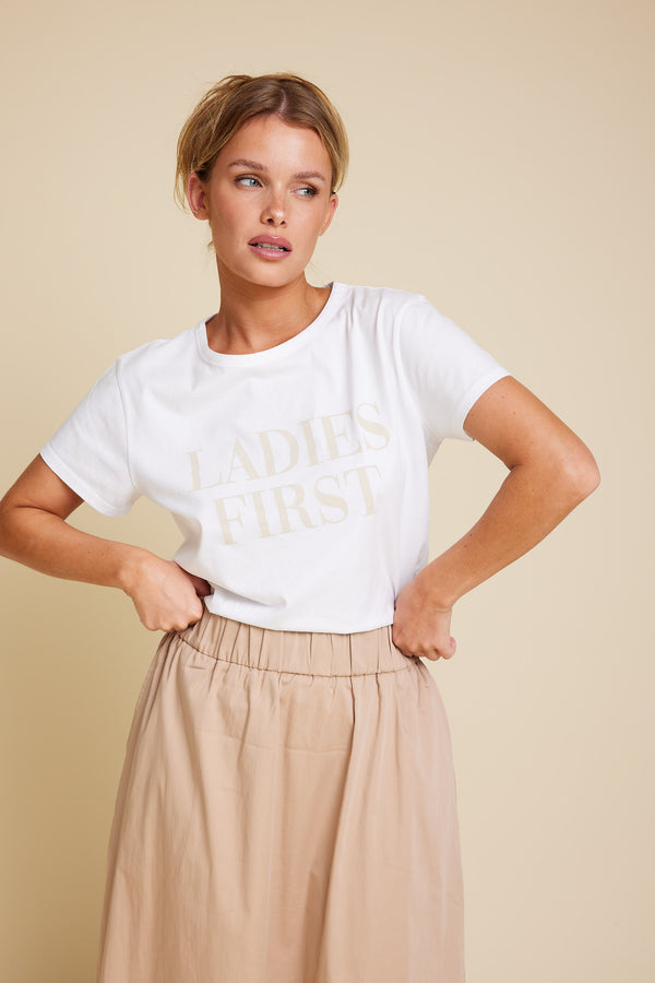 Line Of Oslo Life Ladies T-shirt T-shirt White 001