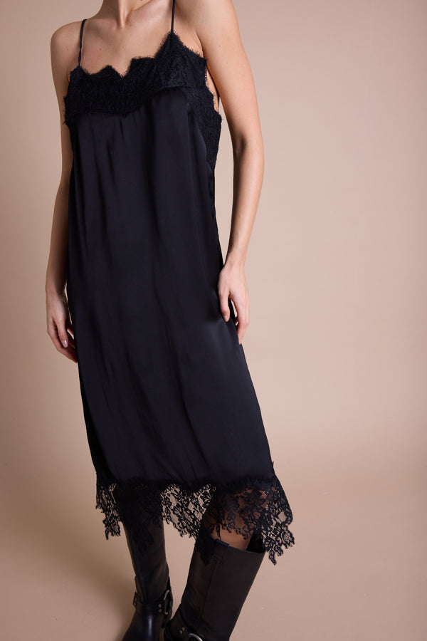 Line Of Oslo Lilly Lace Kjole Dress Black 097
