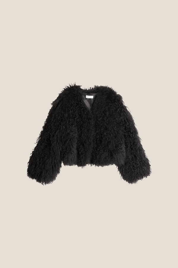 Line Of Oslo Line Fur Jacket Black 097