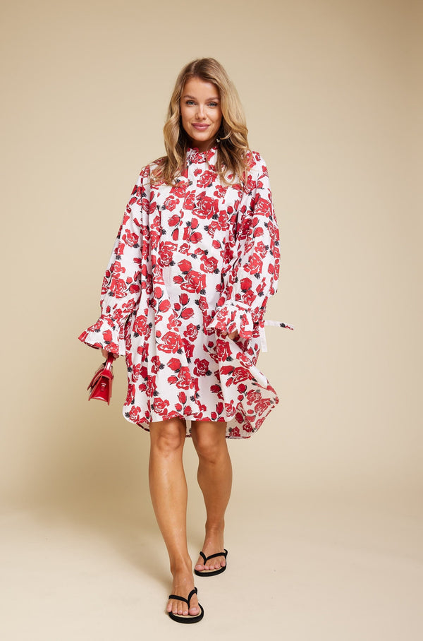 Woodstock rose dress