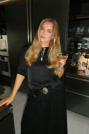 Line Of Oslo Line of Oslo Petit Solid Blouse Blouse Black 097