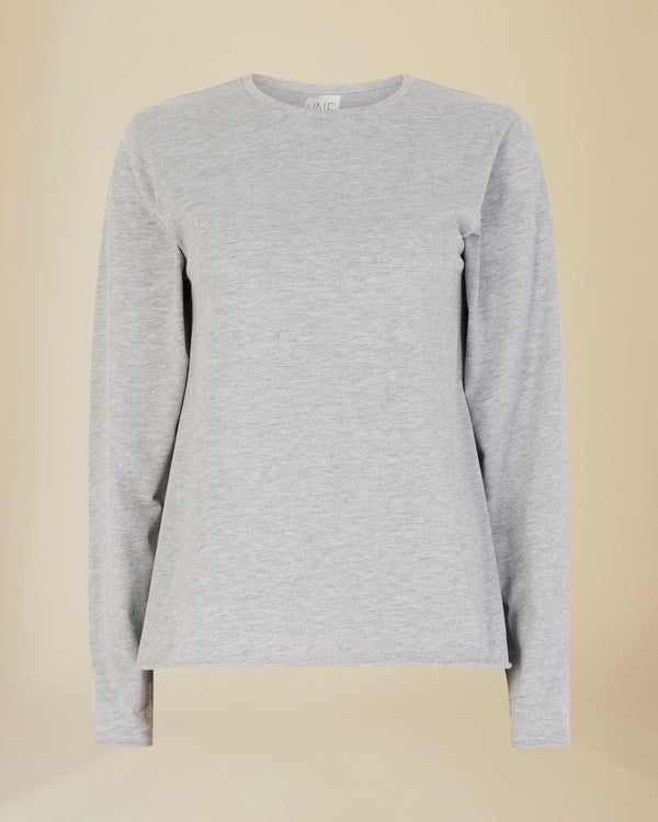Line Of Oslo Lisa Longsleeve Sweater Grey Melange 006