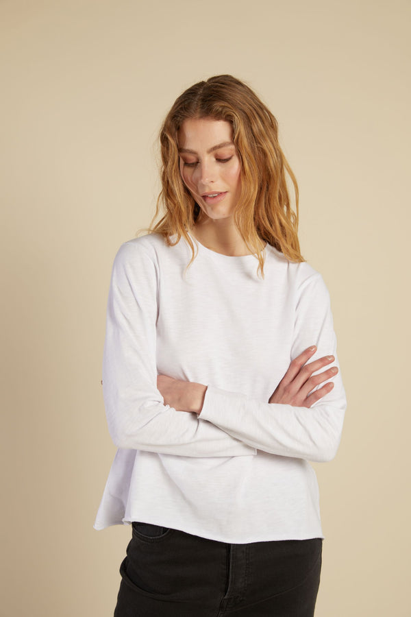 Line Of Oslo Lisa Longsleeve Sweater White 001