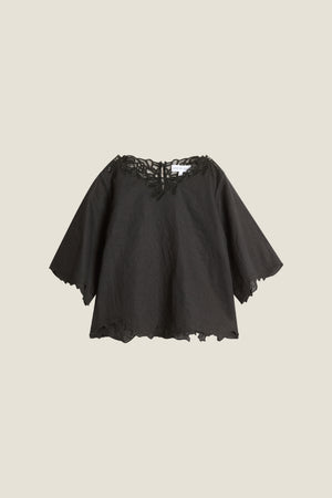 Line Of Oslo Lollo Lace Top Top Black 097