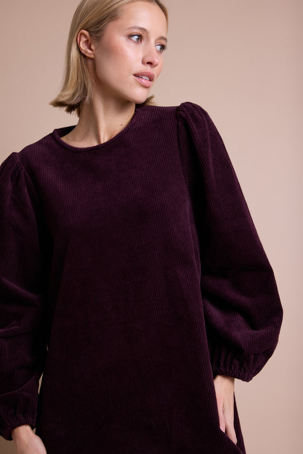 Line Of Oslo Luna Cord Kjole Dress Port 008