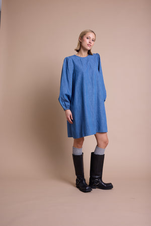 Line Of Oslo Luna Denim Kjole Dress Denim 099