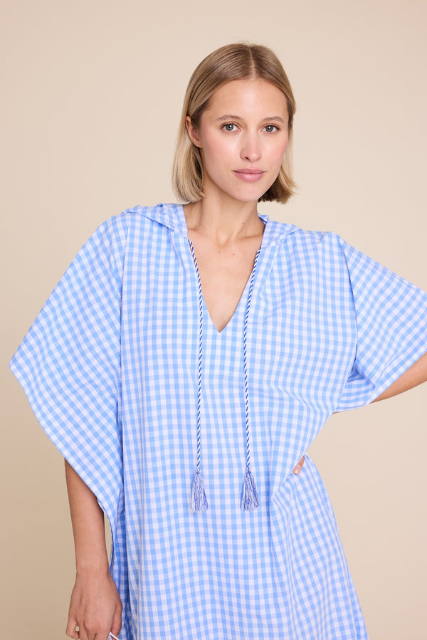 Line Of Oslo Mallis Check Dress Dress Light Blue 003