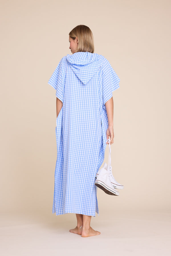 Line Of Oslo Mallis Check Dress Dress Light Blue 003