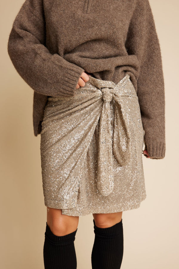 Line Of Oslo Maren Sequins Skirt Skirt Gold 010