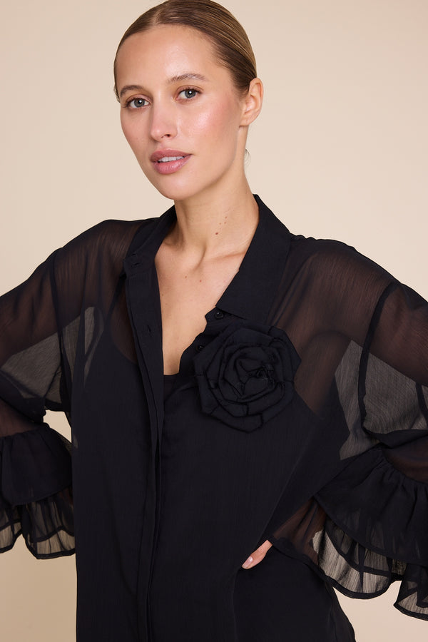 Line Of Oslo Maria Blouse Blouse Black 097