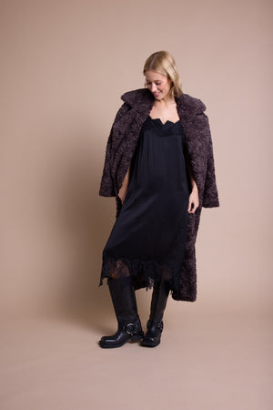 Line Of Oslo Me Long Kåpe Jacket Brown 063