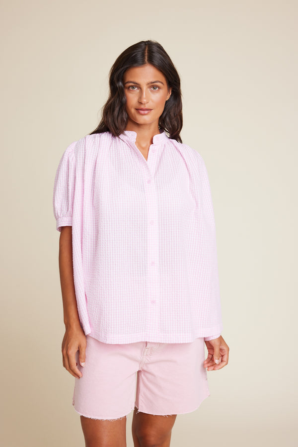 Line Of Oslo Milly Check Top Top Pink 002