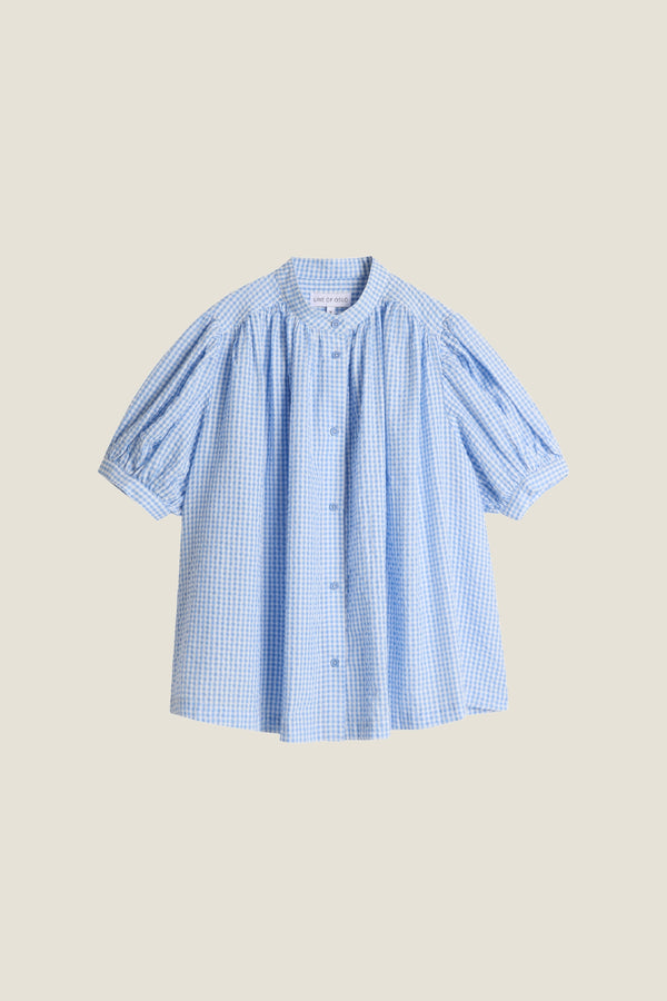 Line Of Oslo Milly Check Top Top Light Blue 003