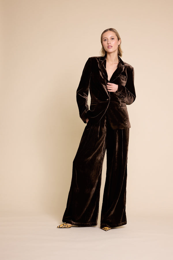 Line Of Oslo Mister Velvet Trousers Trouser Brown 063