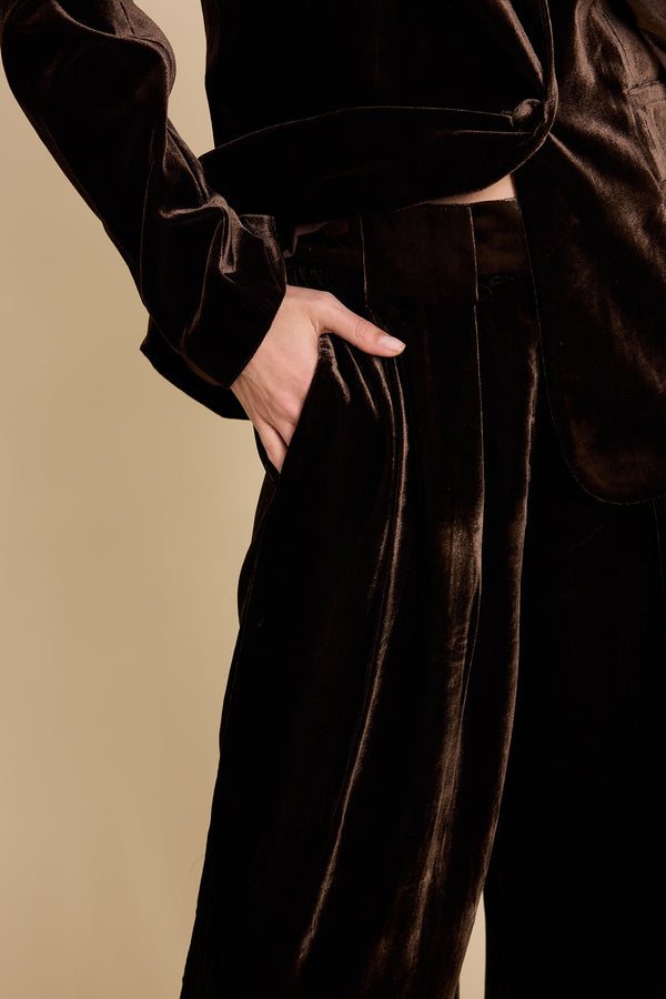 Line Of Oslo Mister Velvet Trousers Trouser Brown 063
