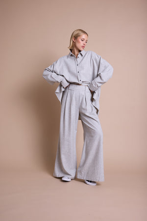 Line Of Oslo Mister Wool Bukse Trouser Grey 005