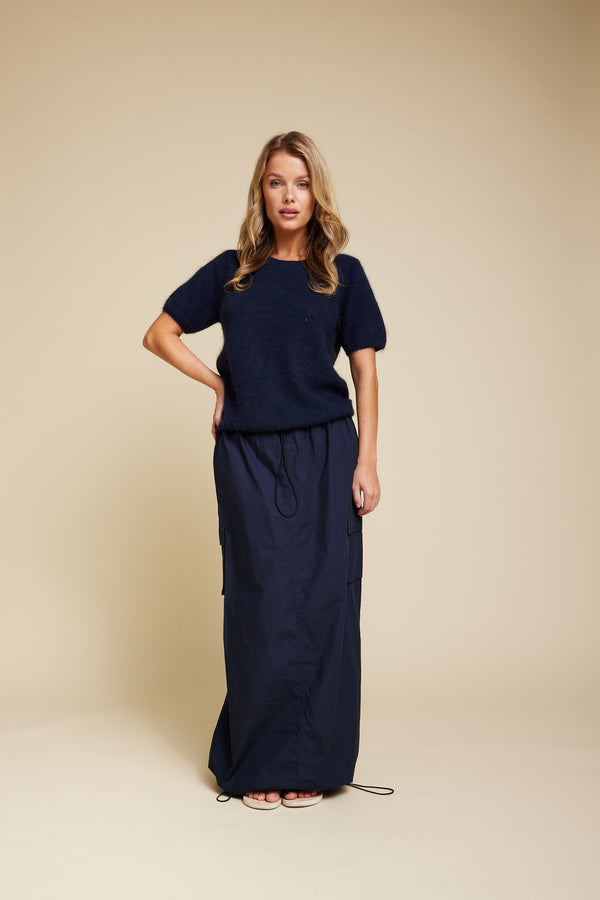 Line Of Oslo Monroe SS24 Knitted T-shirt Knitted sweater Blue 066