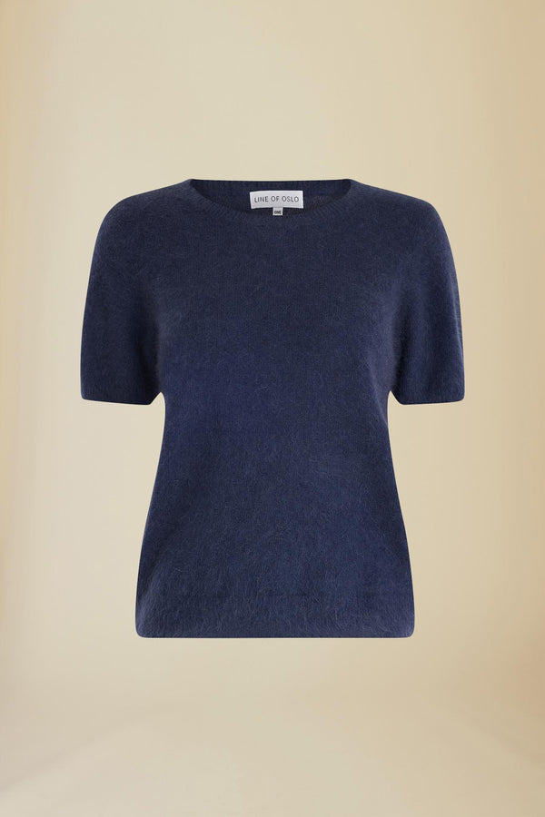 Line Of Oslo Monroe SS24 Knitted T-shirt Knitted sweater Blue 066