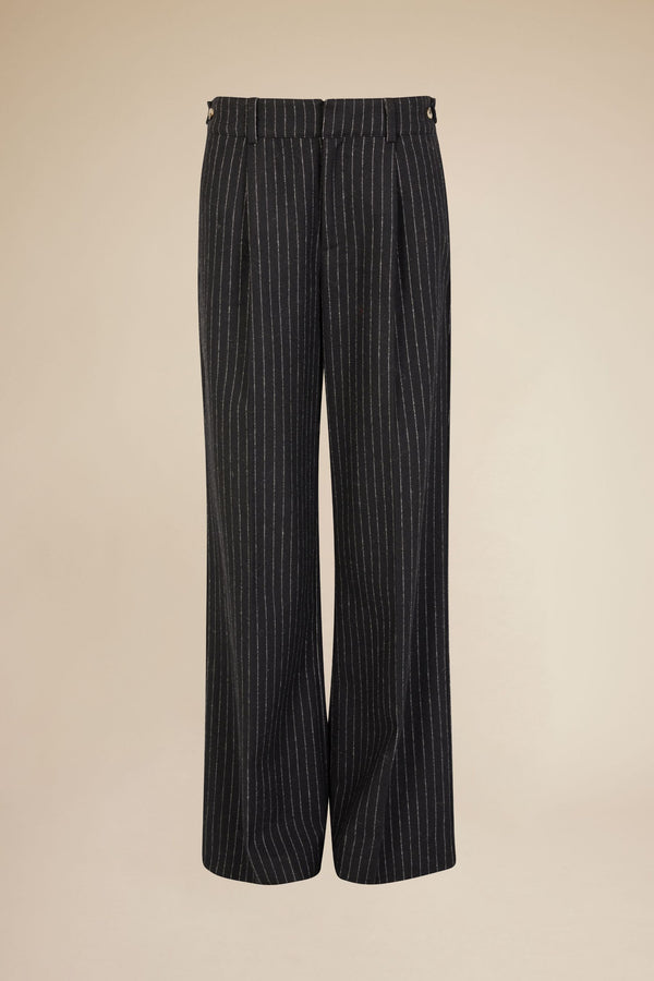 Line Of Oslo Moon Stripe 24 Trousers Trouser Black 097