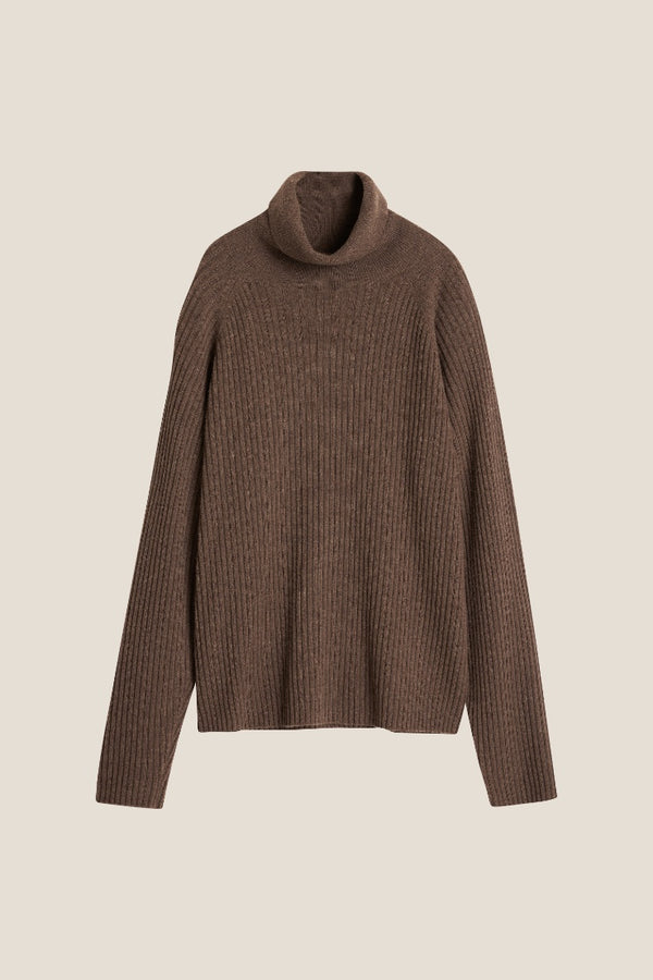 Line Of Oslo New Martine Ribbed Sweater Knitted sweater Brown 063
