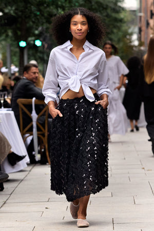 Line Of Oslo Nina Sequins Skirt Skirt Black 097