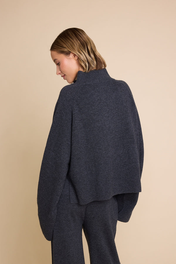 Line Of Oslo Nora Sweater Knitted sweater Antracite 004