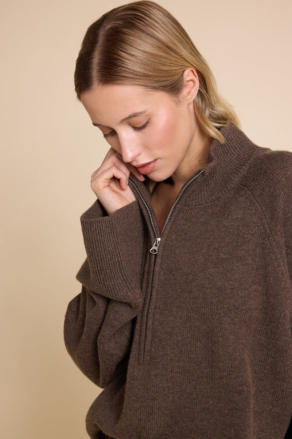 Line Of Oslo Nora Sweater Knitted sweater Brown 063