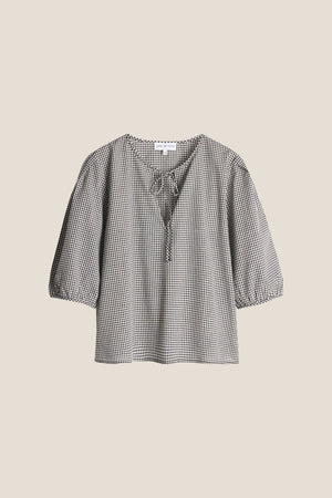 Line Of Oslo Petit Ckeck Bluse Blouse Black 097