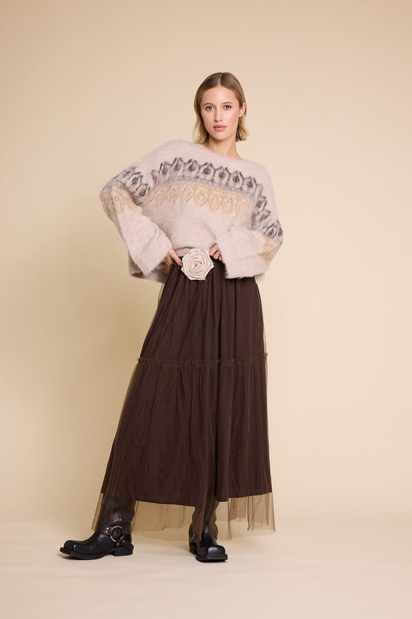 Line Of Oslo Piper Pattern Sweater Knitted sweater As is 136