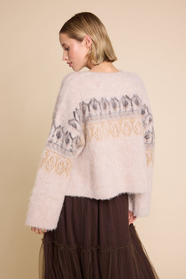 Line Of Oslo Piper Pattern Sweater Knitted sweater As is 136