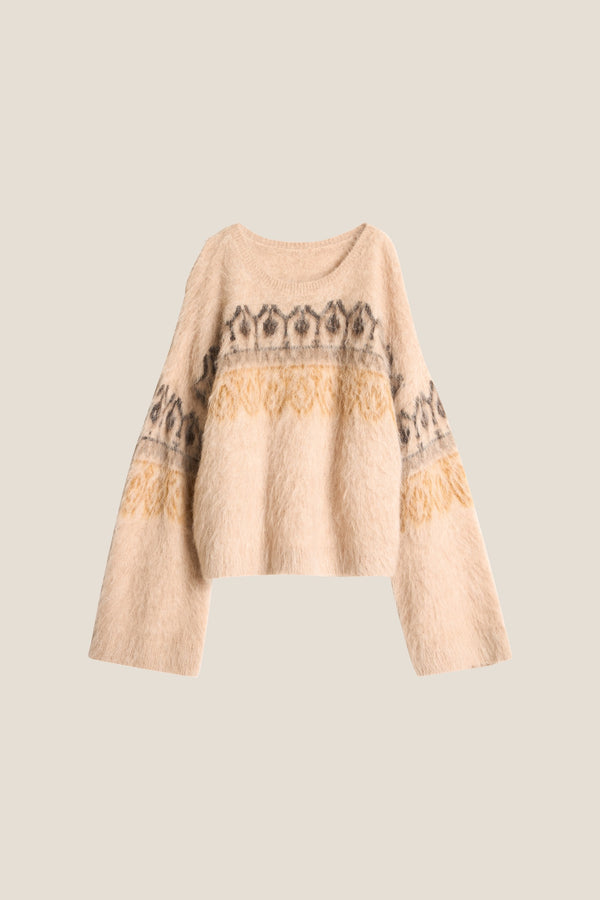 Line Of Oslo Piper Pattern Sweater Knitted sweater As is 136