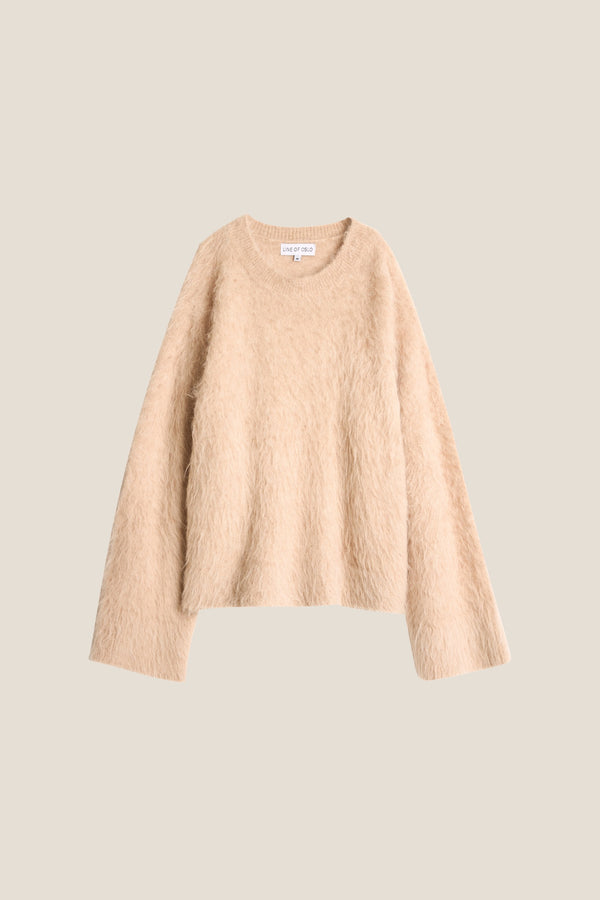 Line Of Oslo Piper Solid Sweater Knitted sweater Camel 061