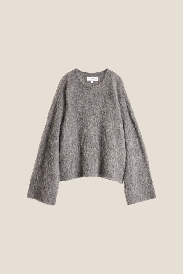 Line Of Oslo Piper Solid Sweater Knitted sweater Antracite 004