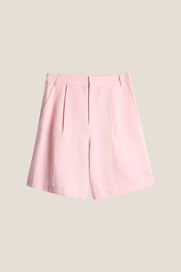 Line Of Oslo Pluto Linen Shorts Short Pink 002