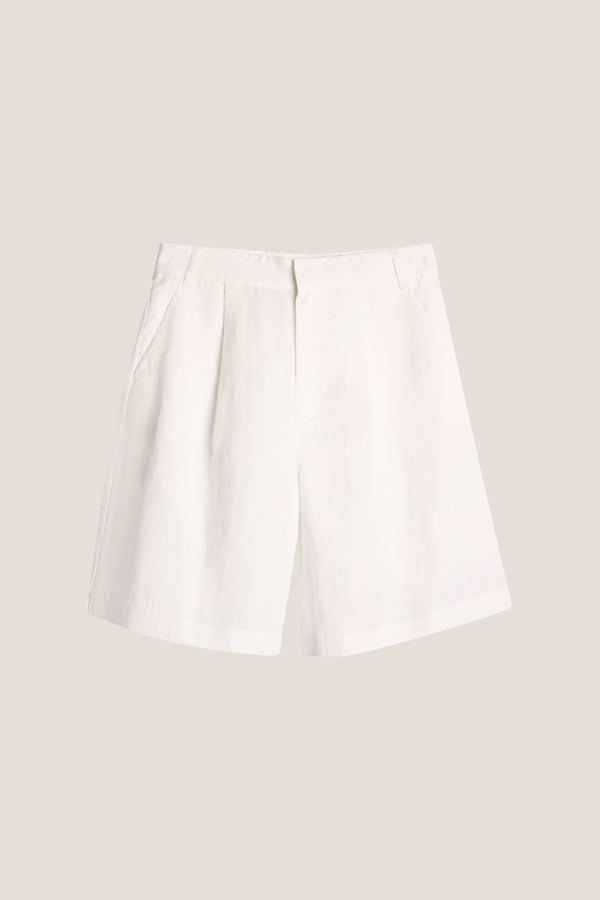 Line Of Oslo Pluto Linen Shorts Short White 001